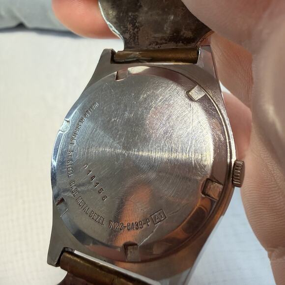 Seiko Quartz Watch & Tawa By KT 12K Gold Filled Sterling Turquoise Coral Native - Picture 6 of 11